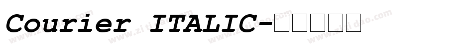 Courier ITALIC字体转换